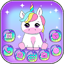 Pink Unicorn Theme Launcher